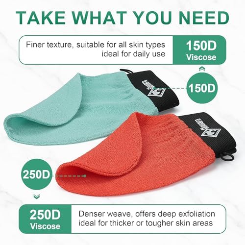 Glowara exfoliating glove for body exfoliation